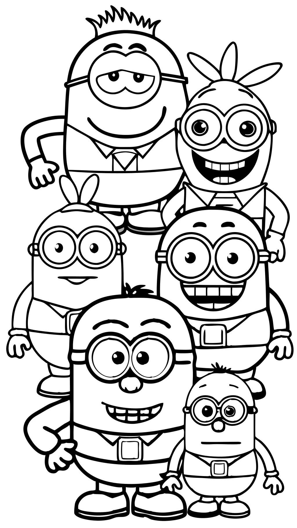 Mega Minions Coloring Página